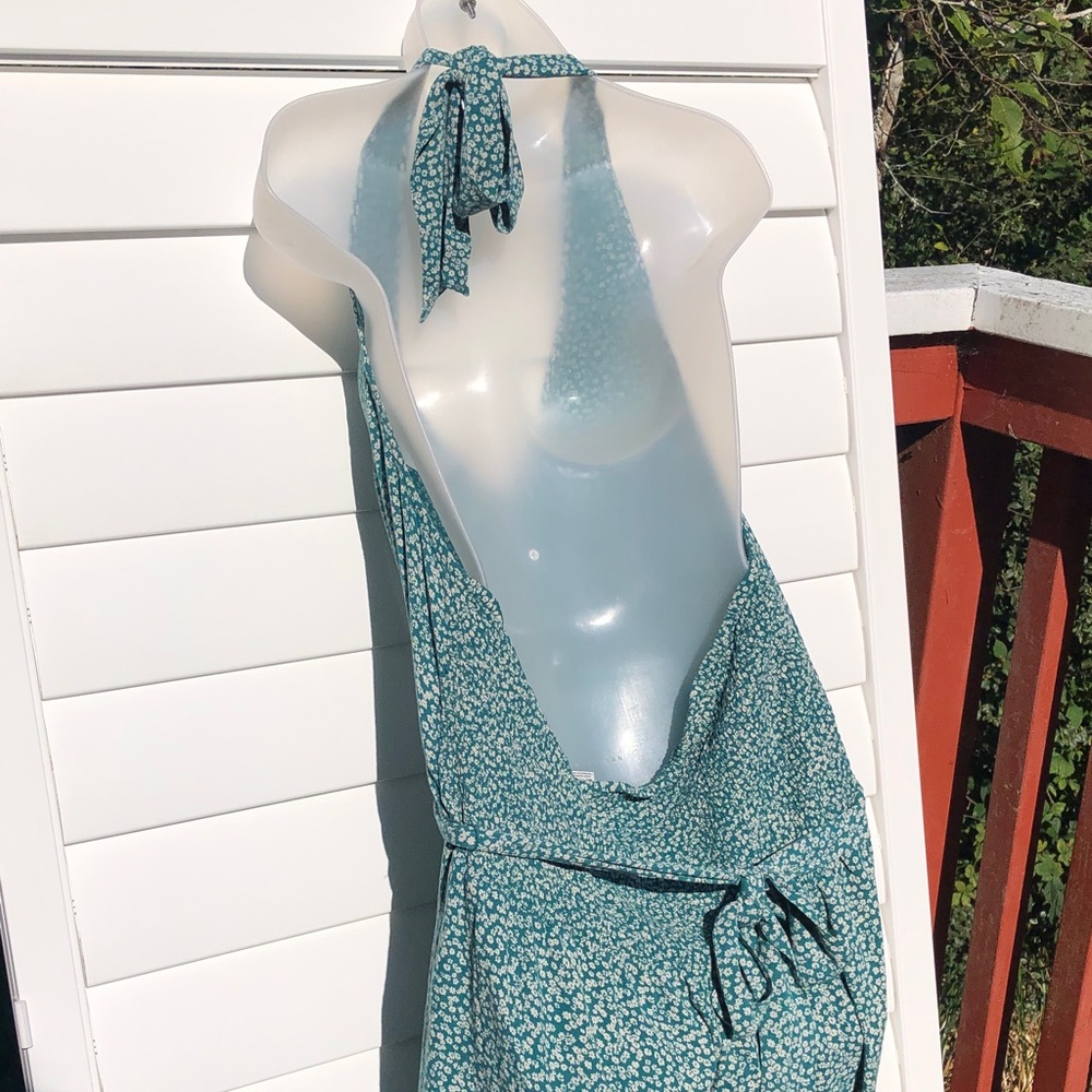 American Eagle Outfitters Green Halter Jumpsuit - Picture 9 of 10